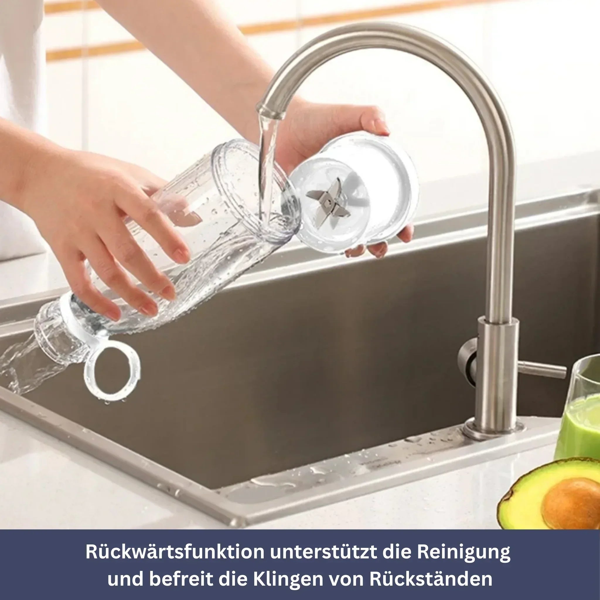 Elektrische Mini Mixer voor Sap en Smoothie