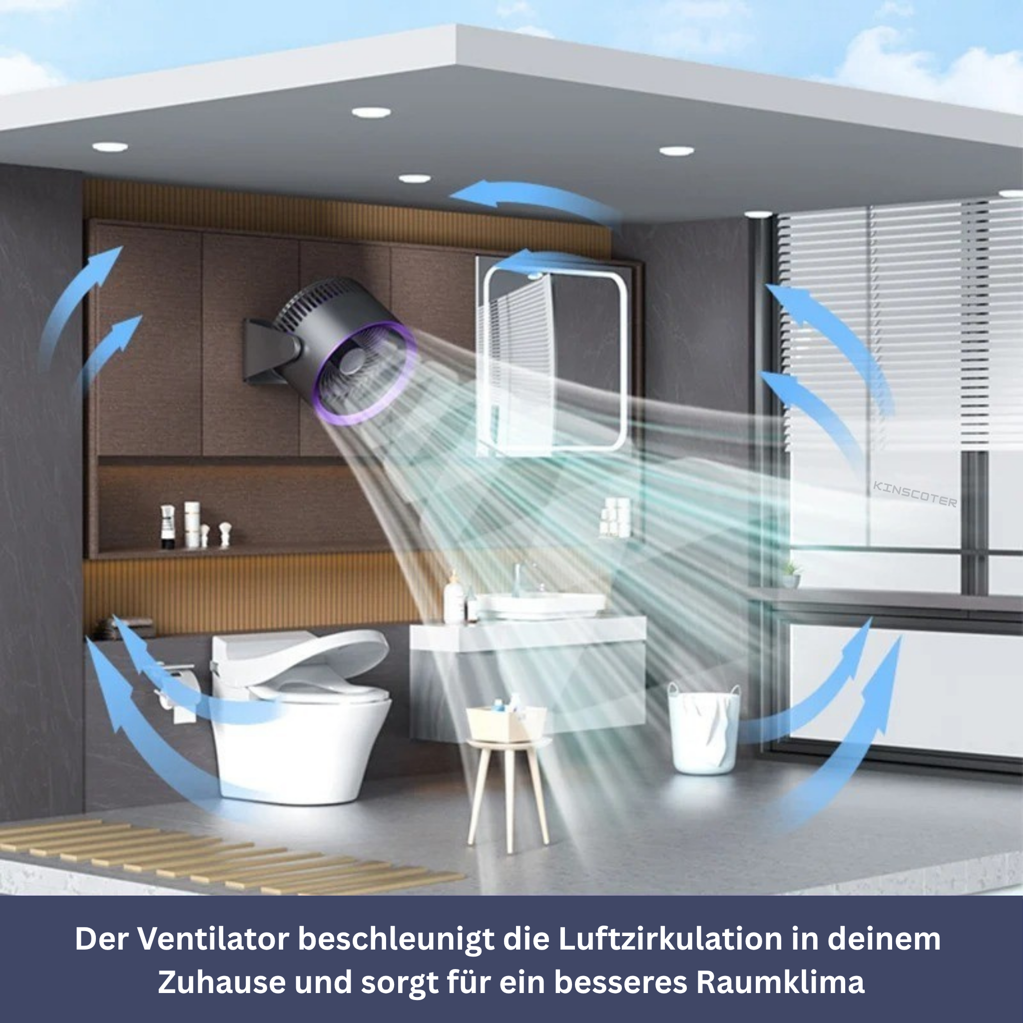 3-in-1 Ventilator met Zwenkfunctie