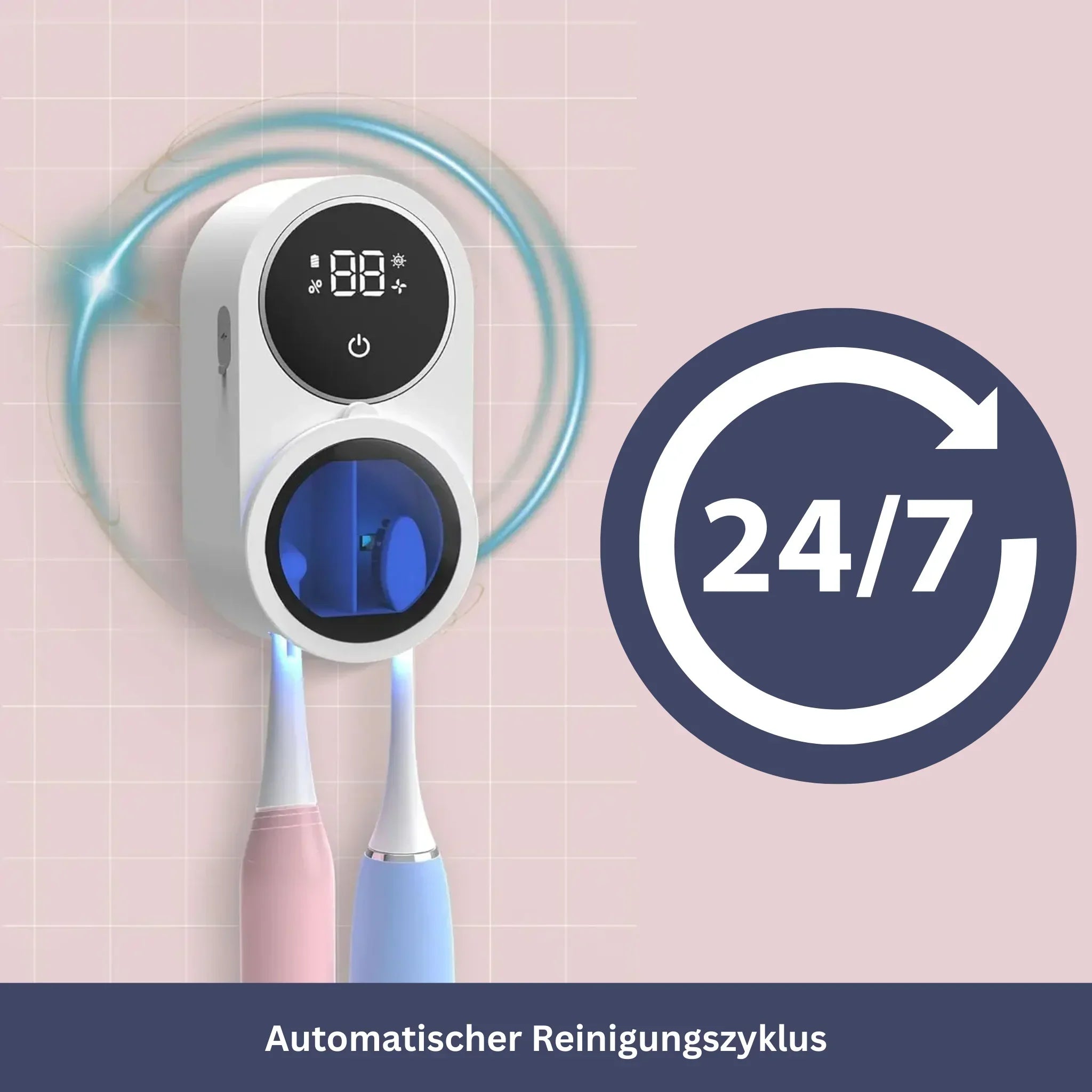 Slimme Tandenborstelhouder met Reinigingsfunctie