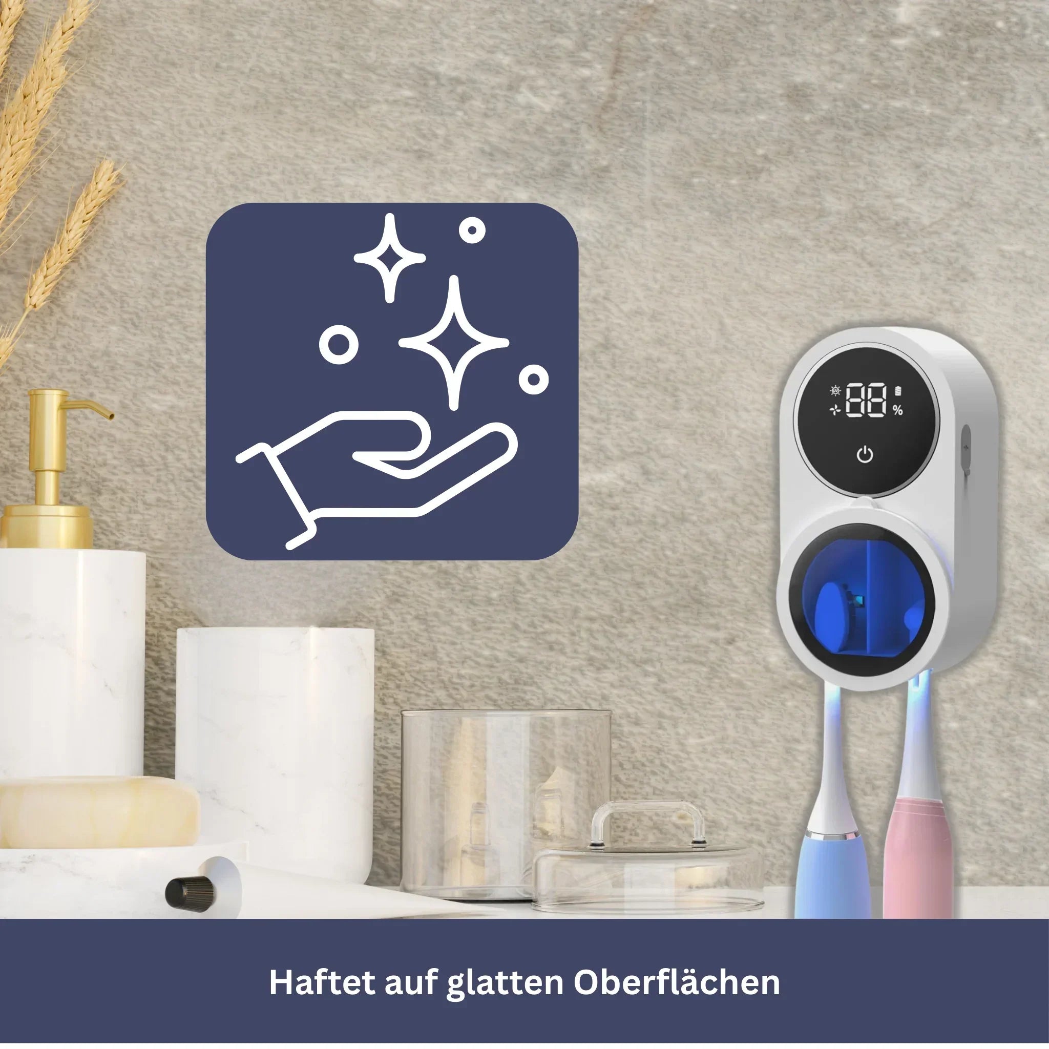 Slimme Tandenborstelhouder met Reinigingsfunctie