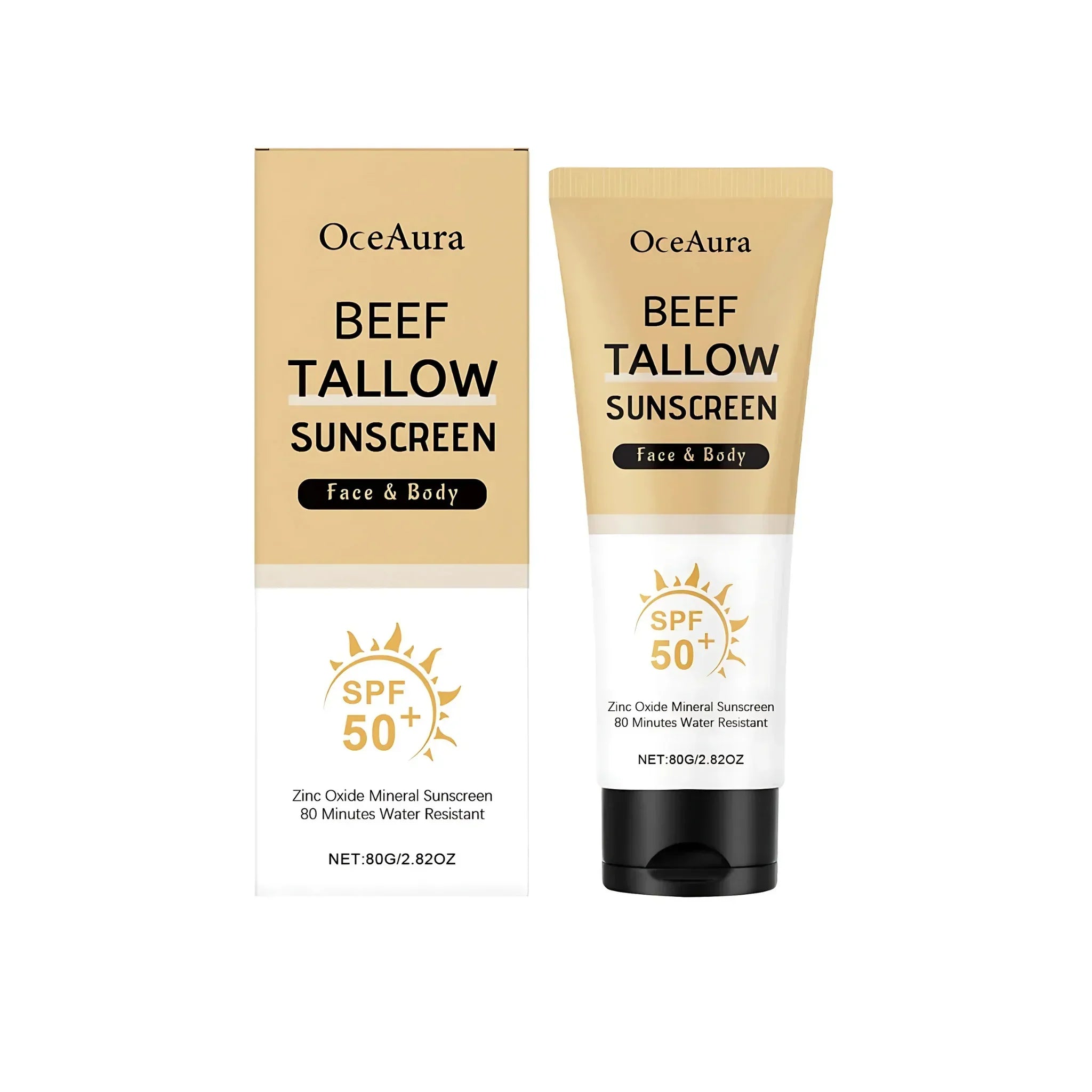 Natuurlijke Beef Tallow Zonnecrème – Hydratatie & Bescherming