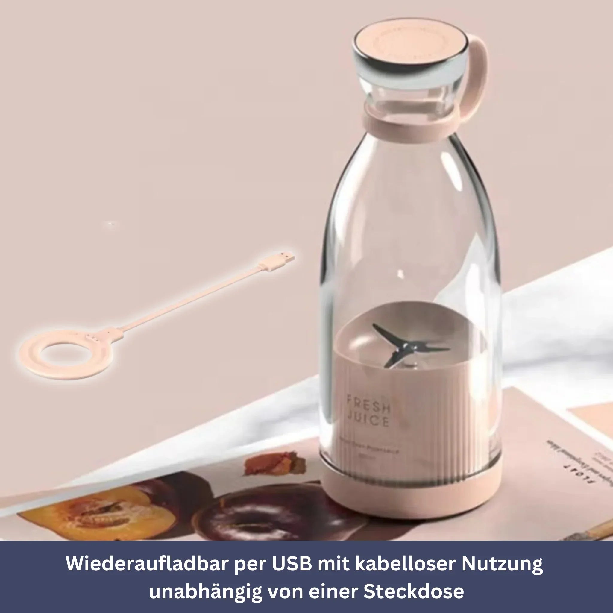 Elektrische Mini Mixer voor Sap en Smoothie