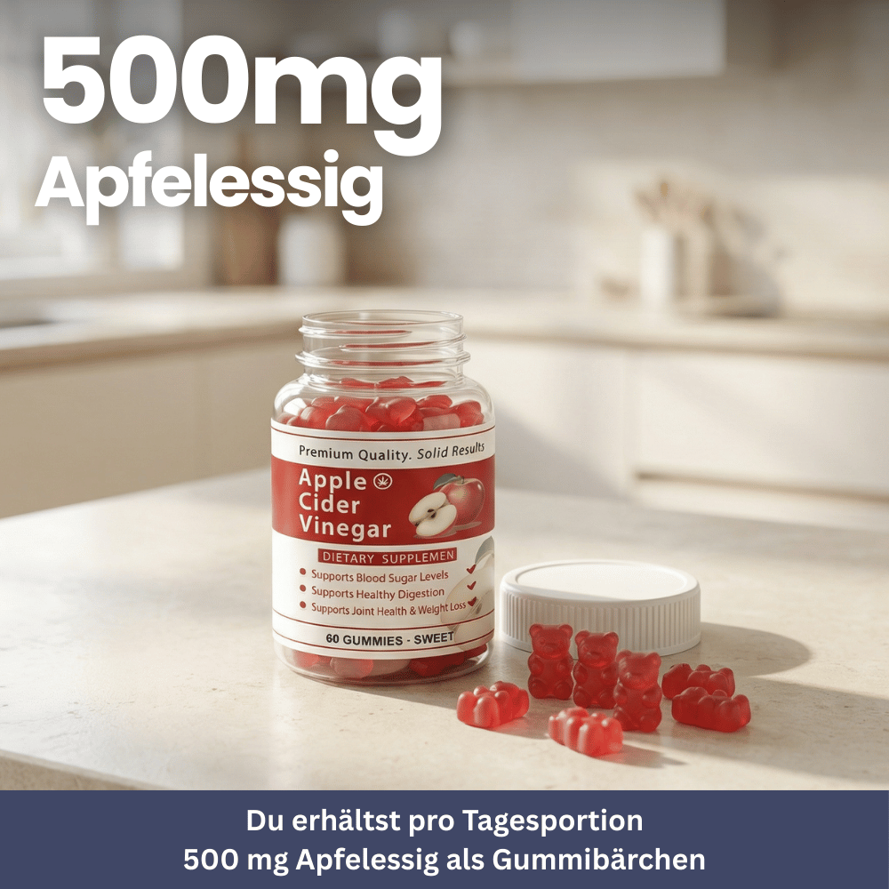 Apfelessig Gummies - Unterstützung von Verdauung & Gewichtskontrolle