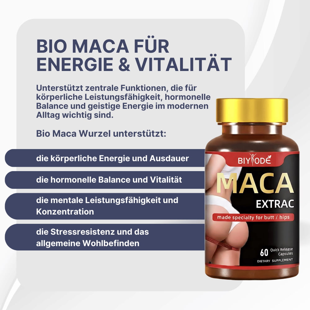 Biologische Maca-Wortel Capsules met Ginseng & Ashwagandha