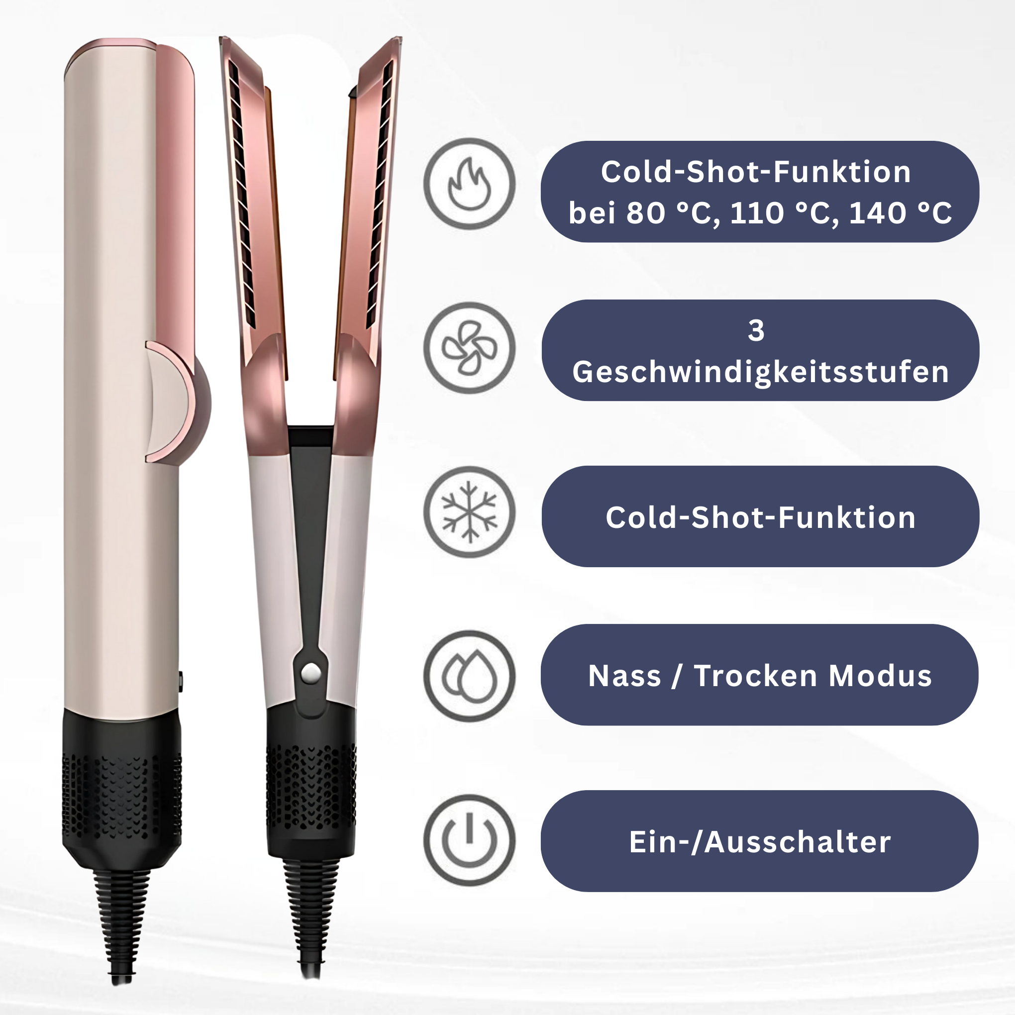 SilkDry One – 2-in-1 Stijltang & Föhn