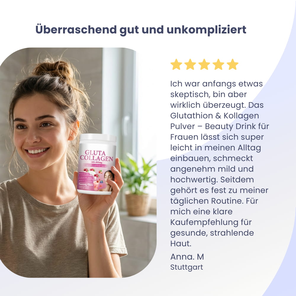 Glutathion & Collageen Poeder – Beauty Drink voor Vrouwen