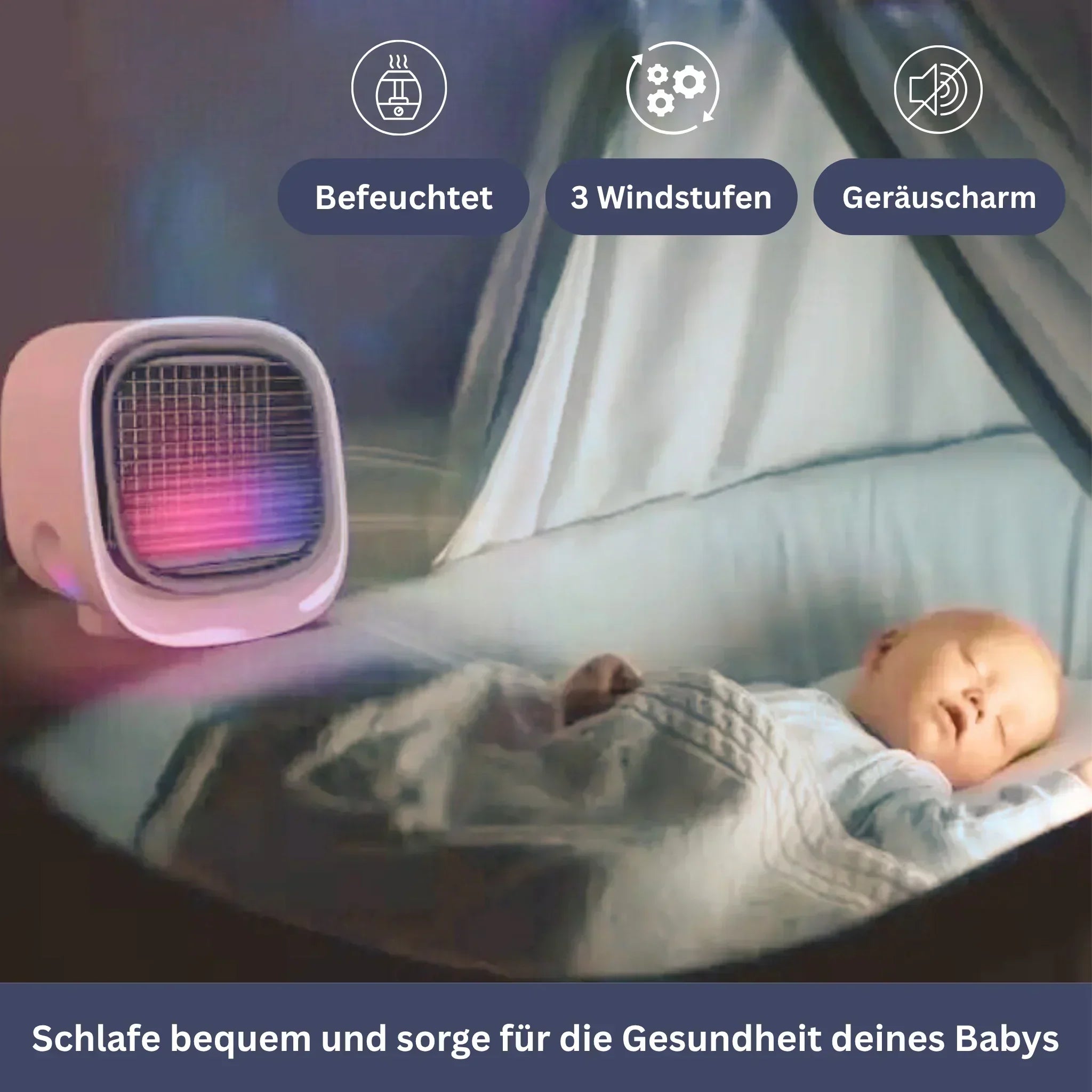 Kleine Luchtkoeler met USB-aansluiting