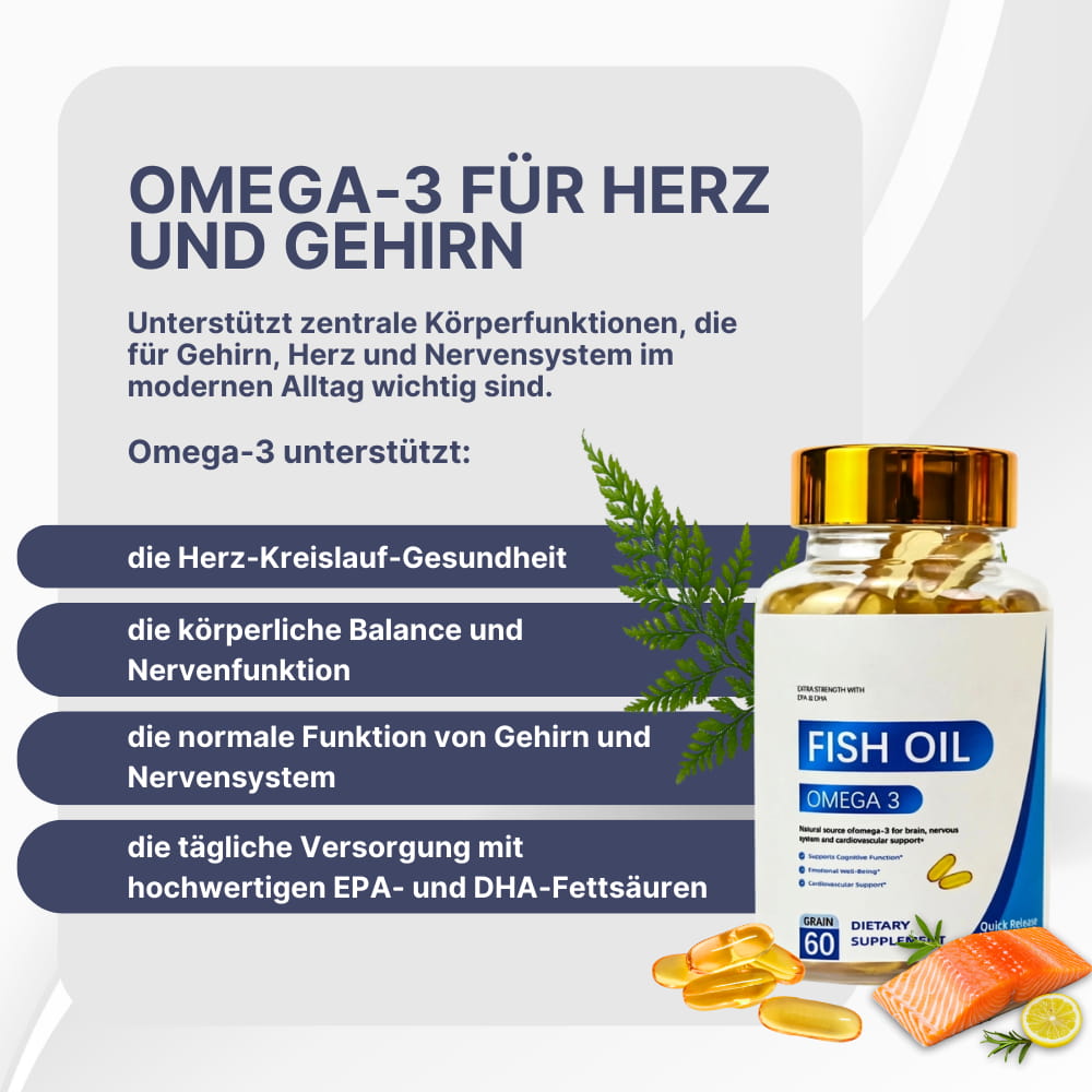 Omega-3 Fischöl Softgel-Kapseln