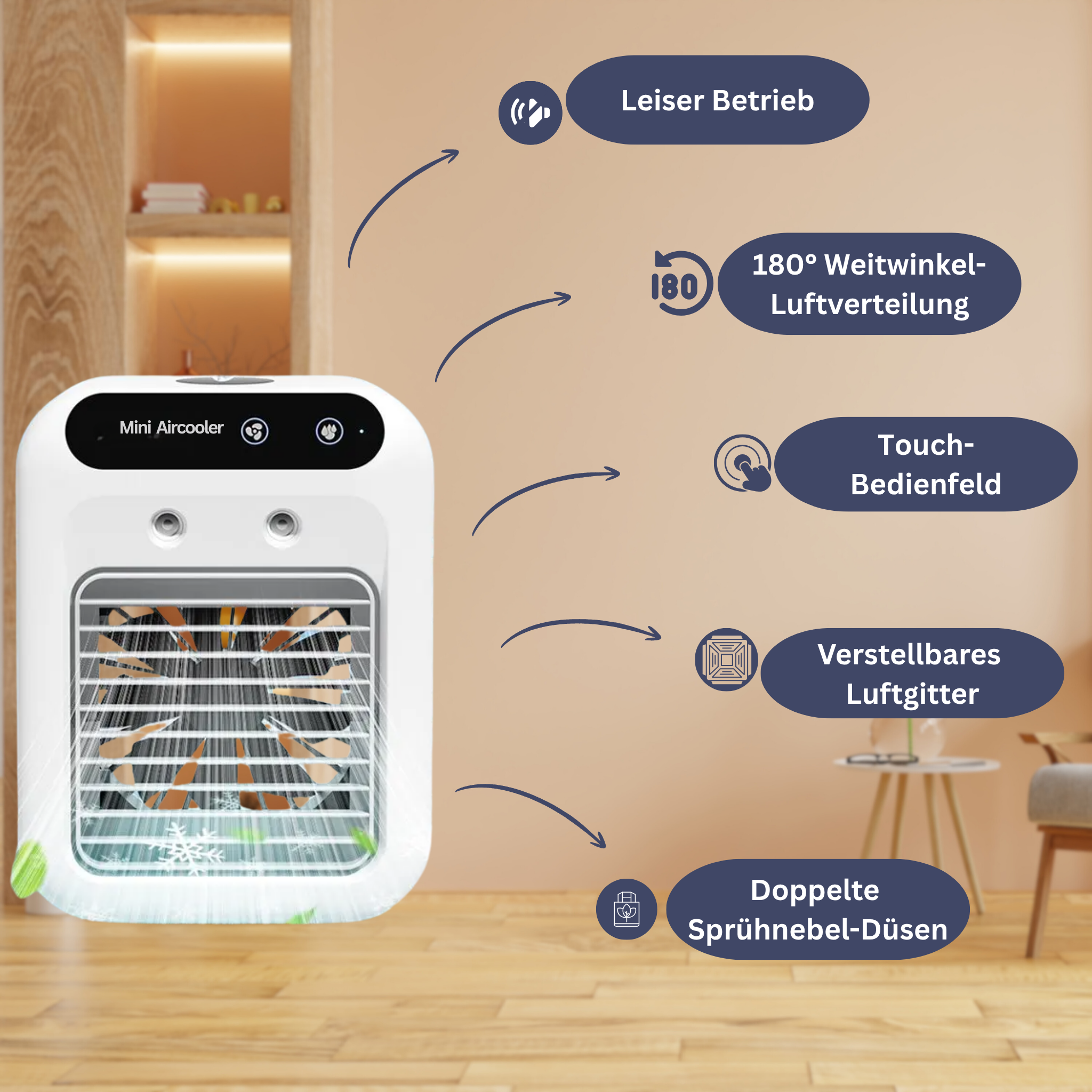 Zomer-airconditioner & geurventilator