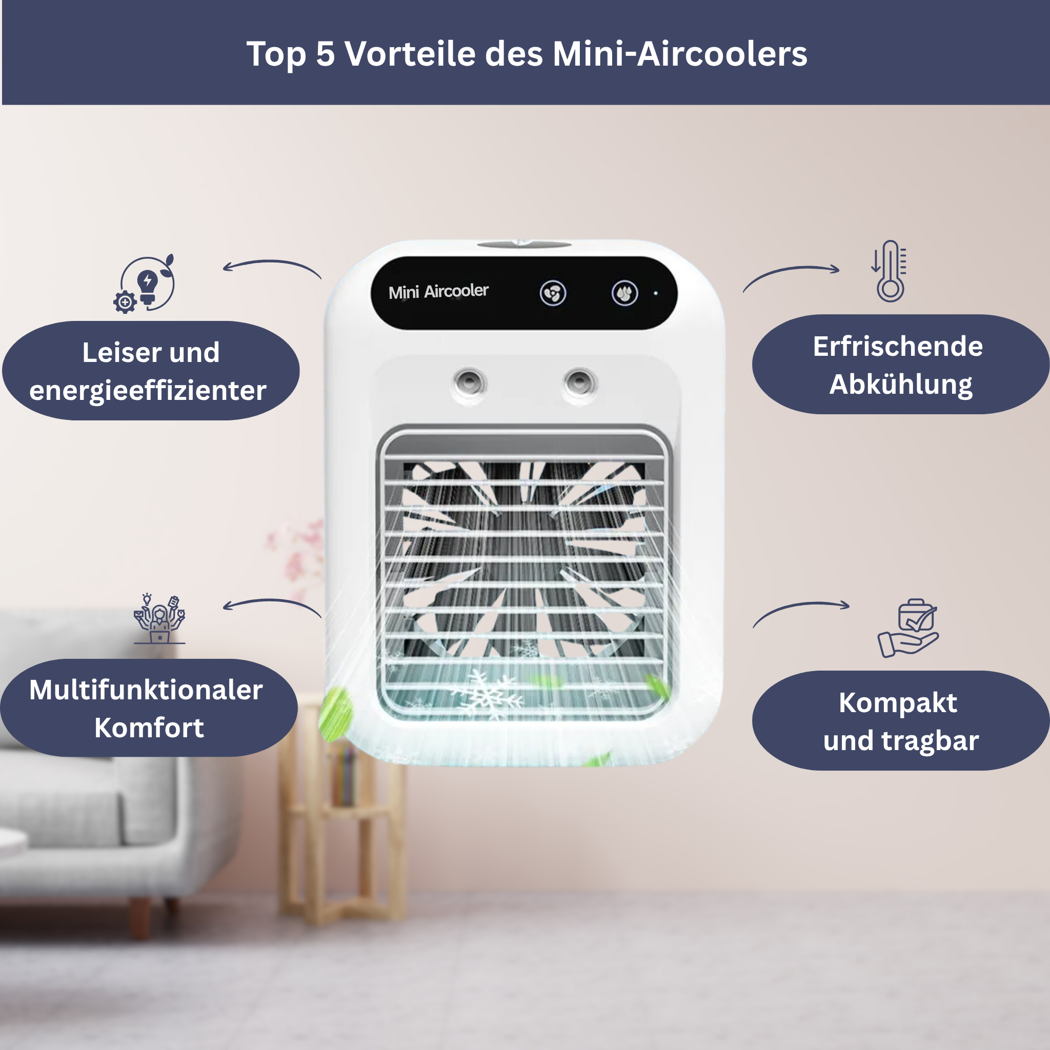 Zomer-airconditioner & geurventilator