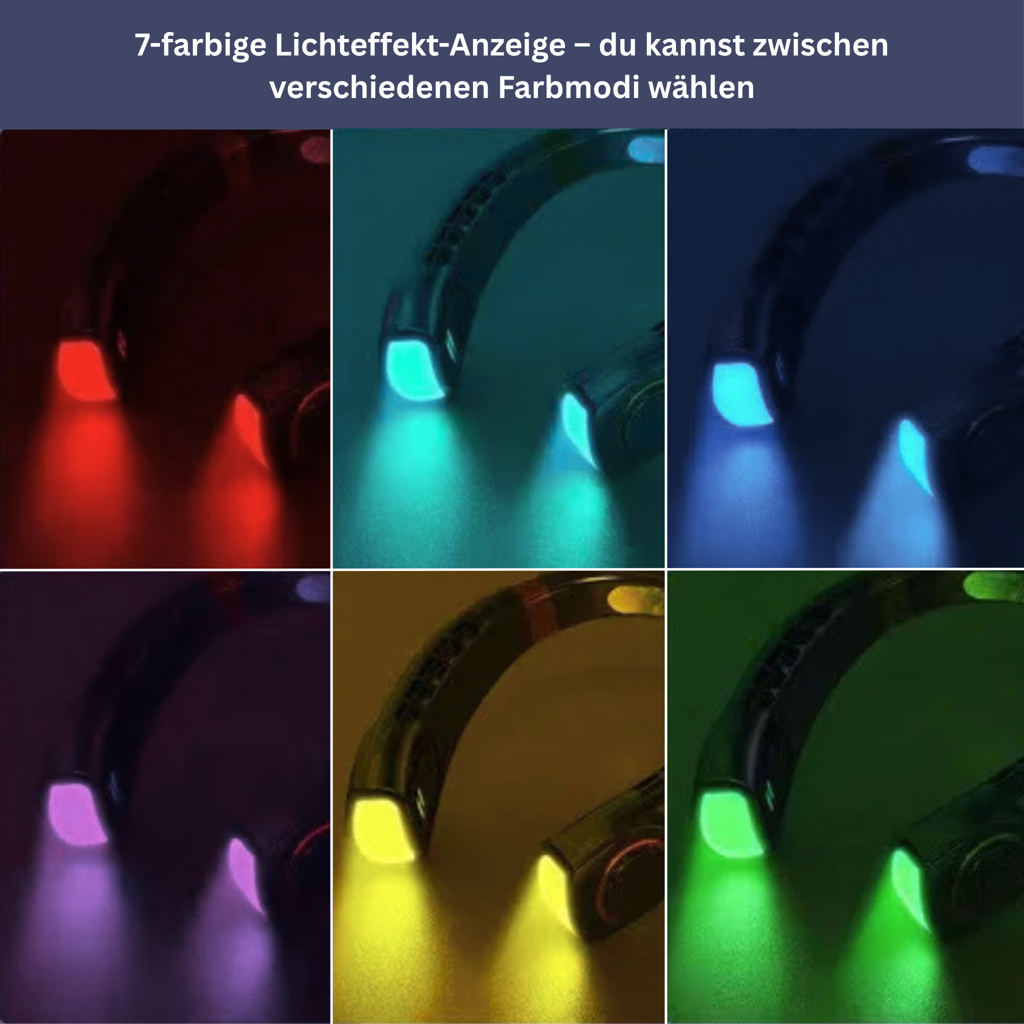 Draagbare nekventilator met LED-koelplaten