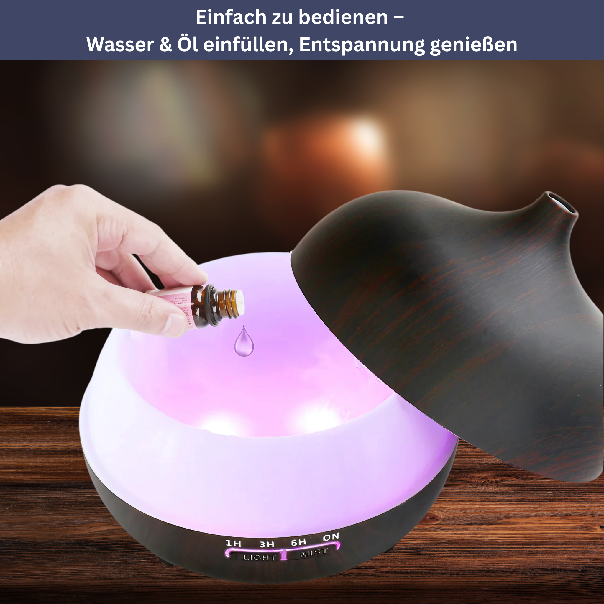 Ultraschall Luftbefeuchter mit Fernbedienung
