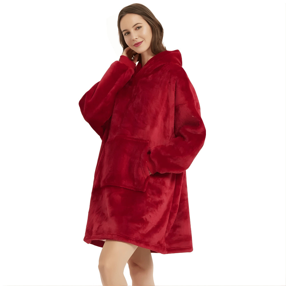 WärmeWunder – Hoodie Decke mit Ärmeln