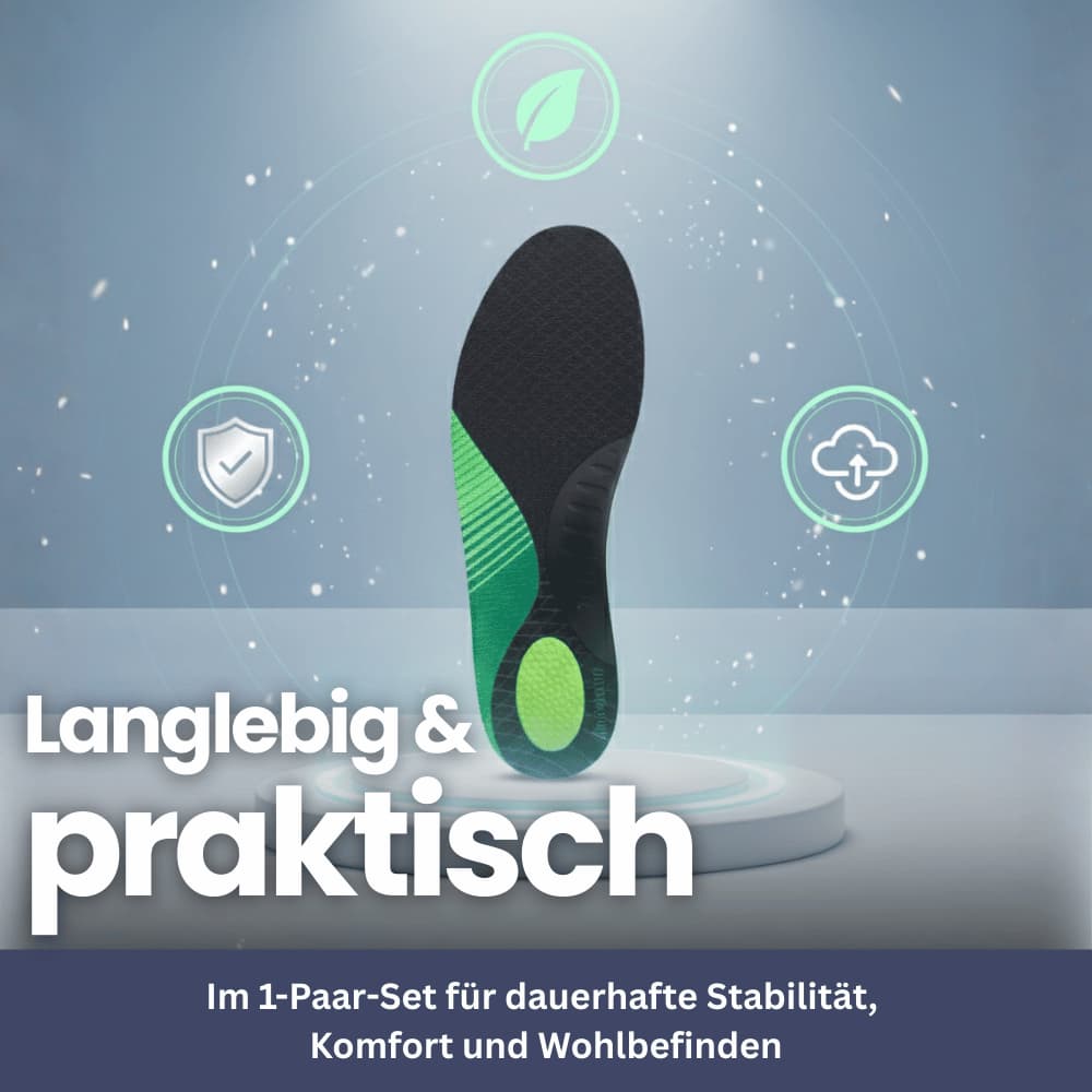 OrthoSohle Pro – Einlegesohle mit Fußgewölbeunterstützung
