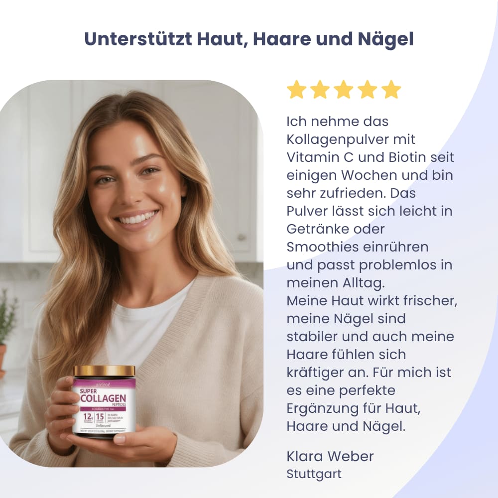 Kollagen Pulver mit Vitamin C & Biotin