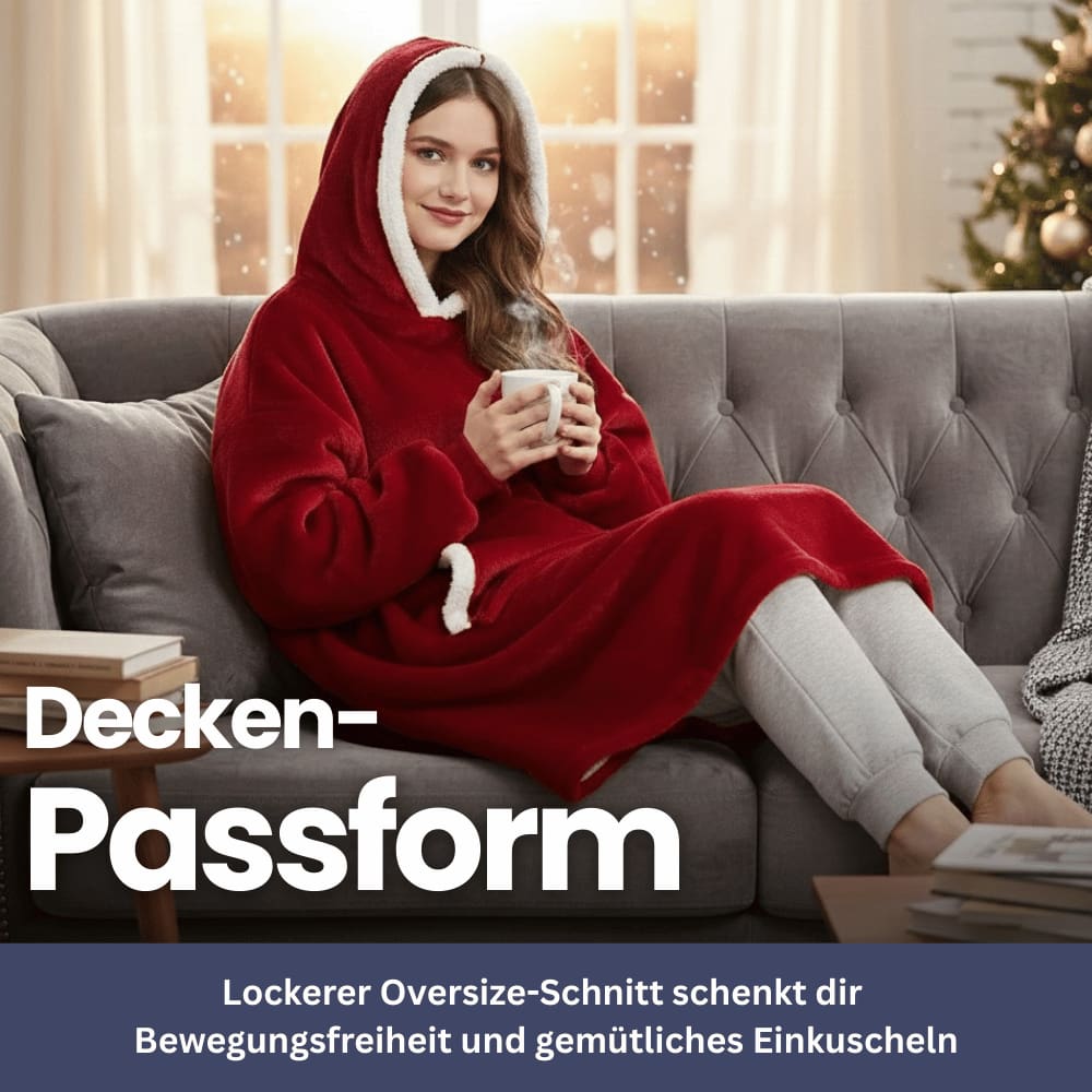 Warmtewonder – Hoodie deken met mouwen