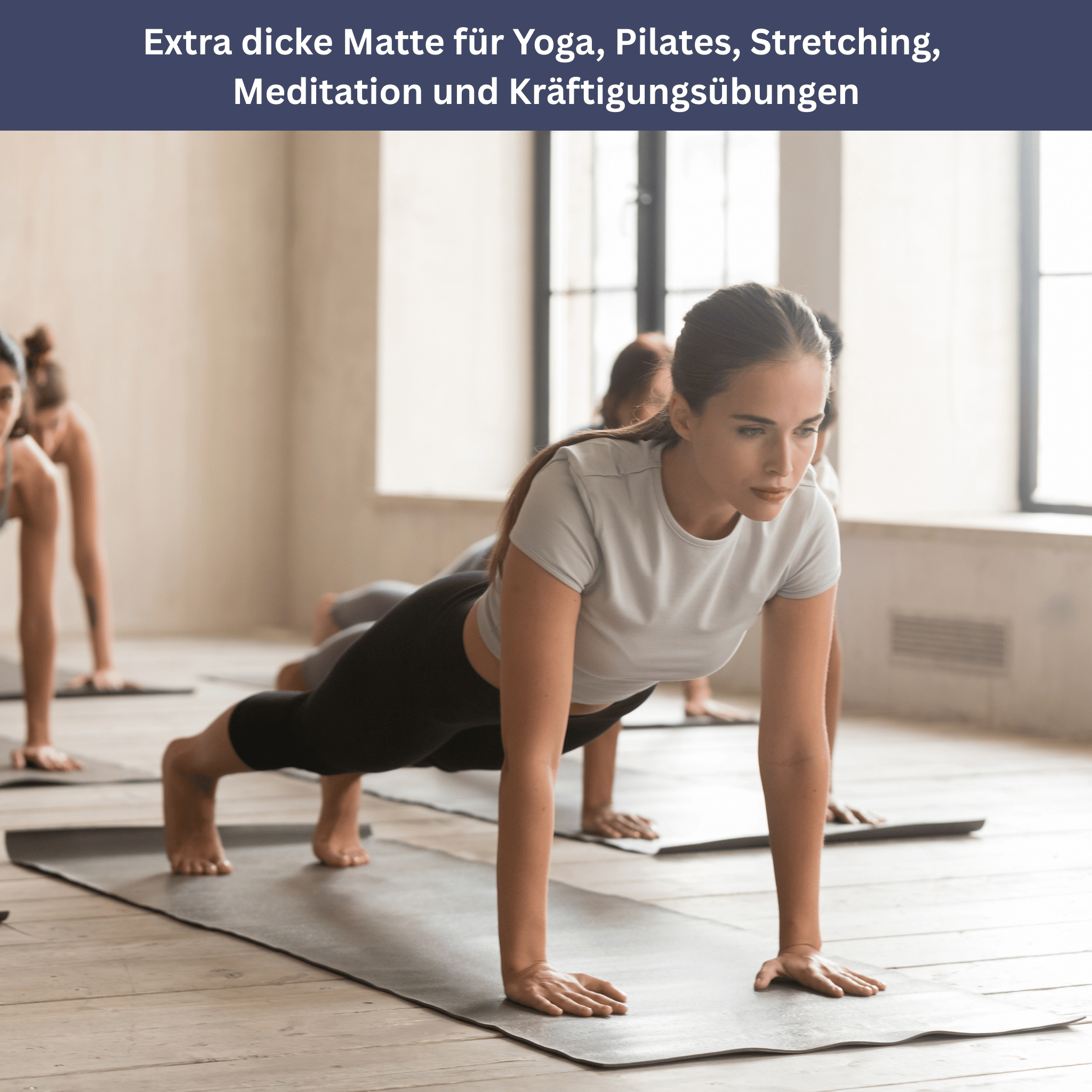 Premium Yoga Mat with Carry Strap