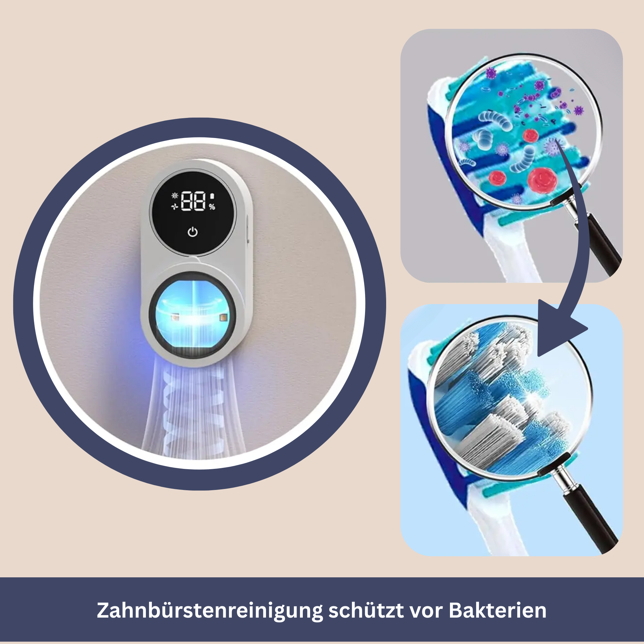 Slimme Tandenborstelhouder met Reinigingsfunctie