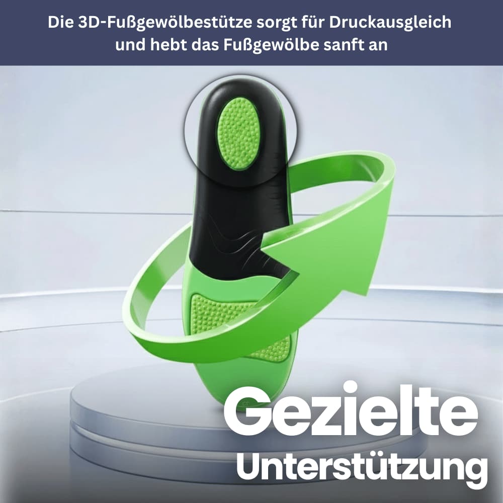 OrthoSohle Pro – Einlegesohle mit Fußgewölbeunterstützung