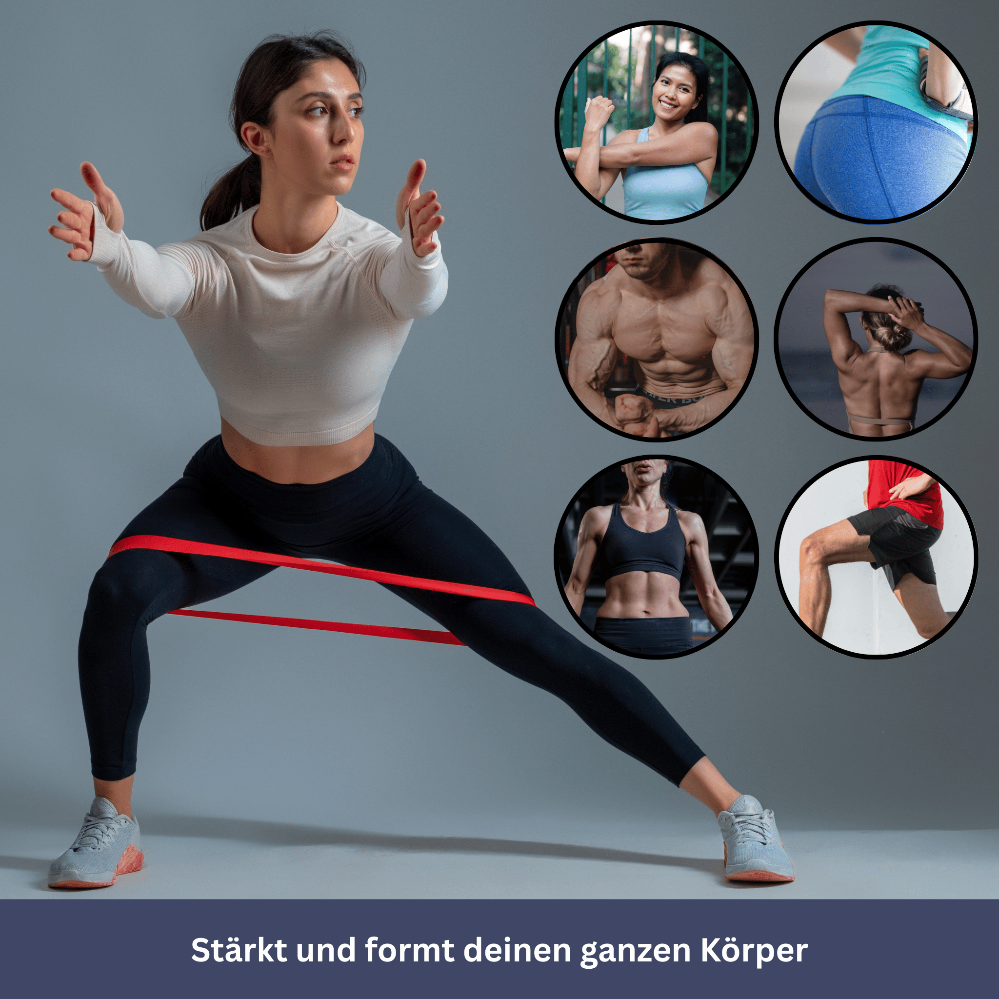 5-Piece Set Fitness Resistance Bands