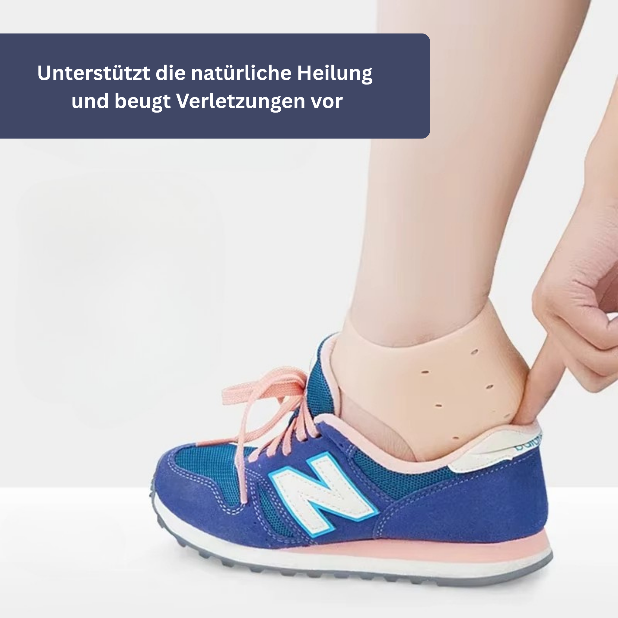 SilkProtect herbruikbare siliconen hielsokken