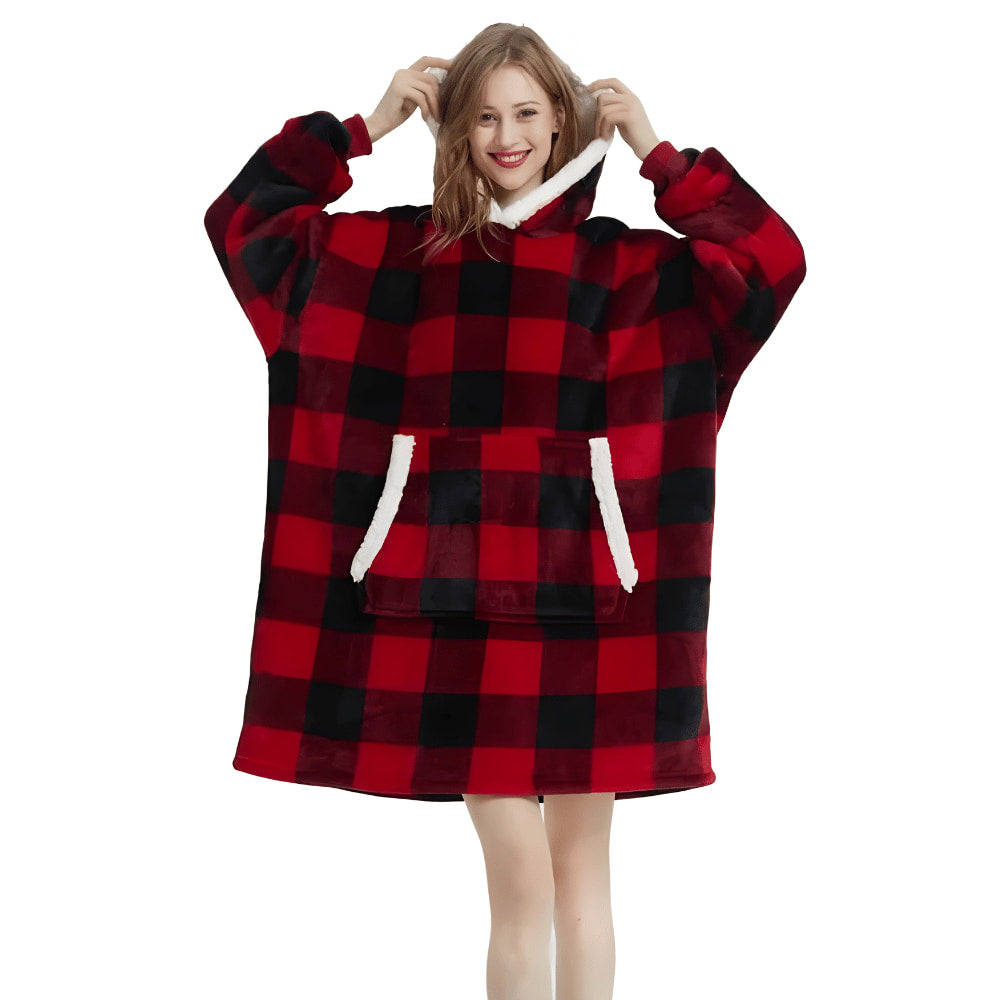 Warmtewonder – Hoodie deken met mouwen