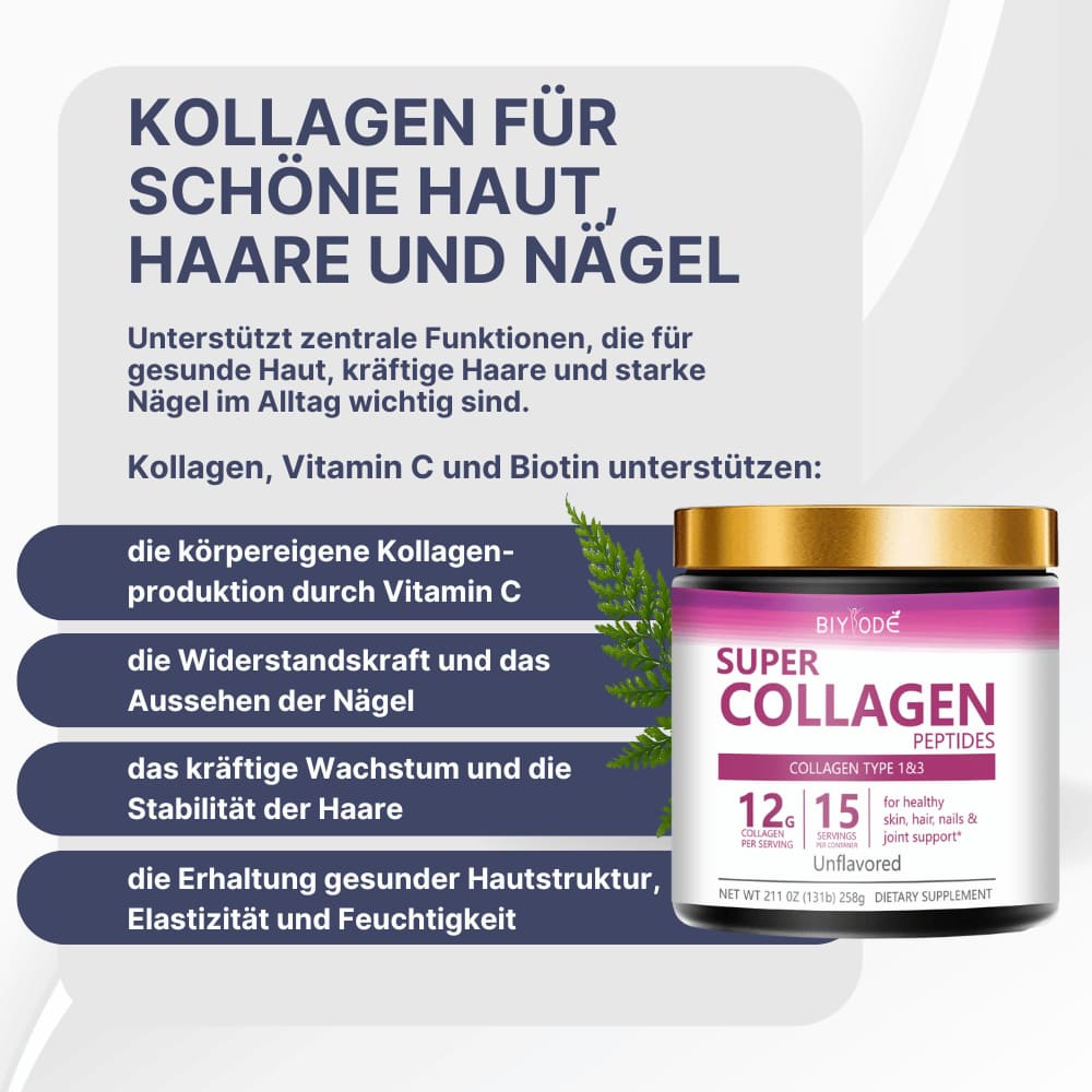 Kollagen Pulver mit Vitamin C & Biotin