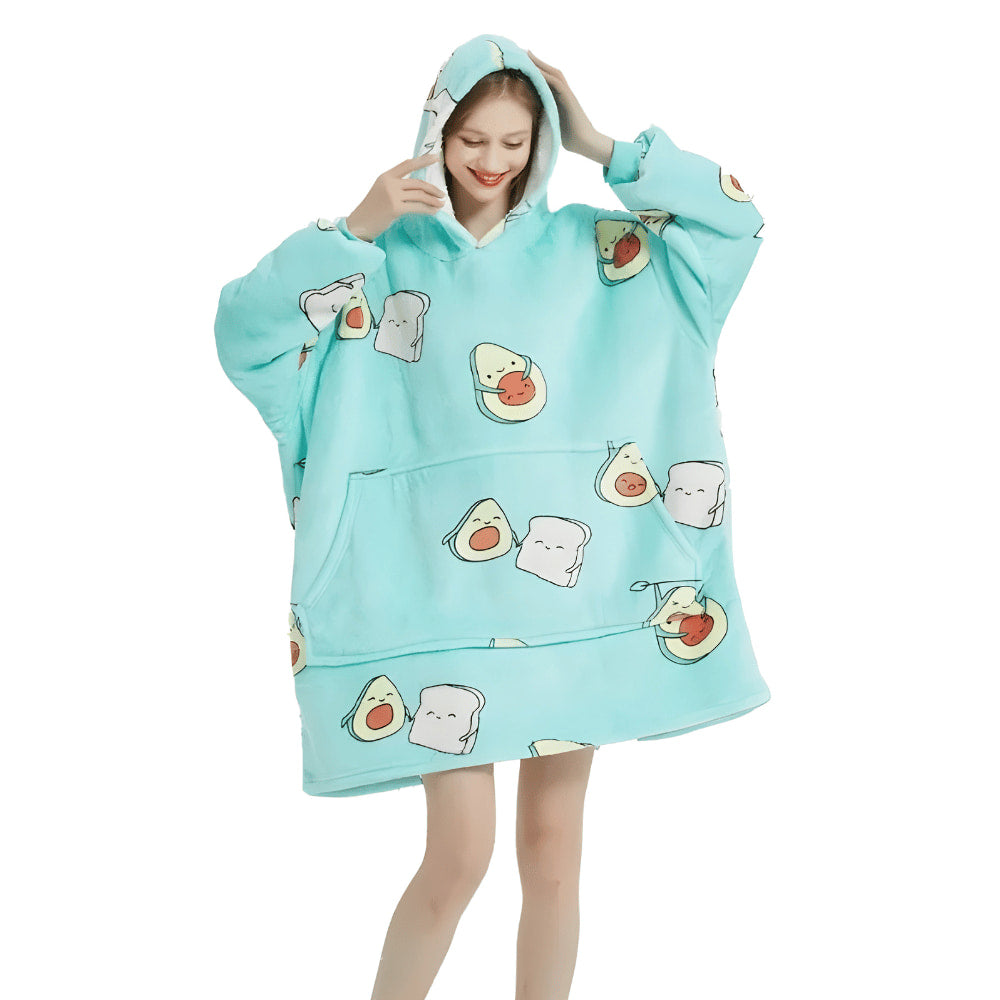 Warmtewonder – Hoodie deken met mouwen