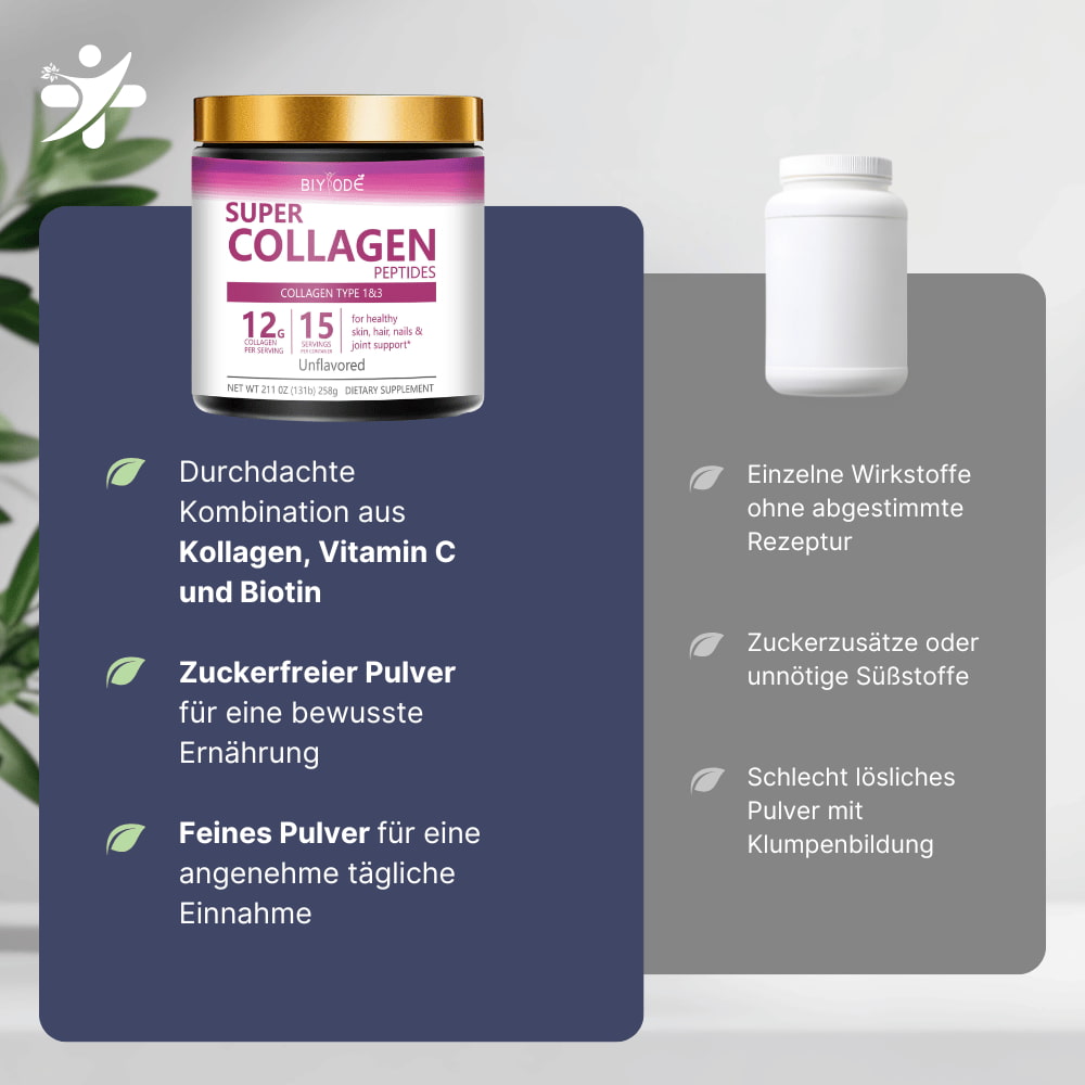 Kollagen Pulver mit Vitamin C & Biotin