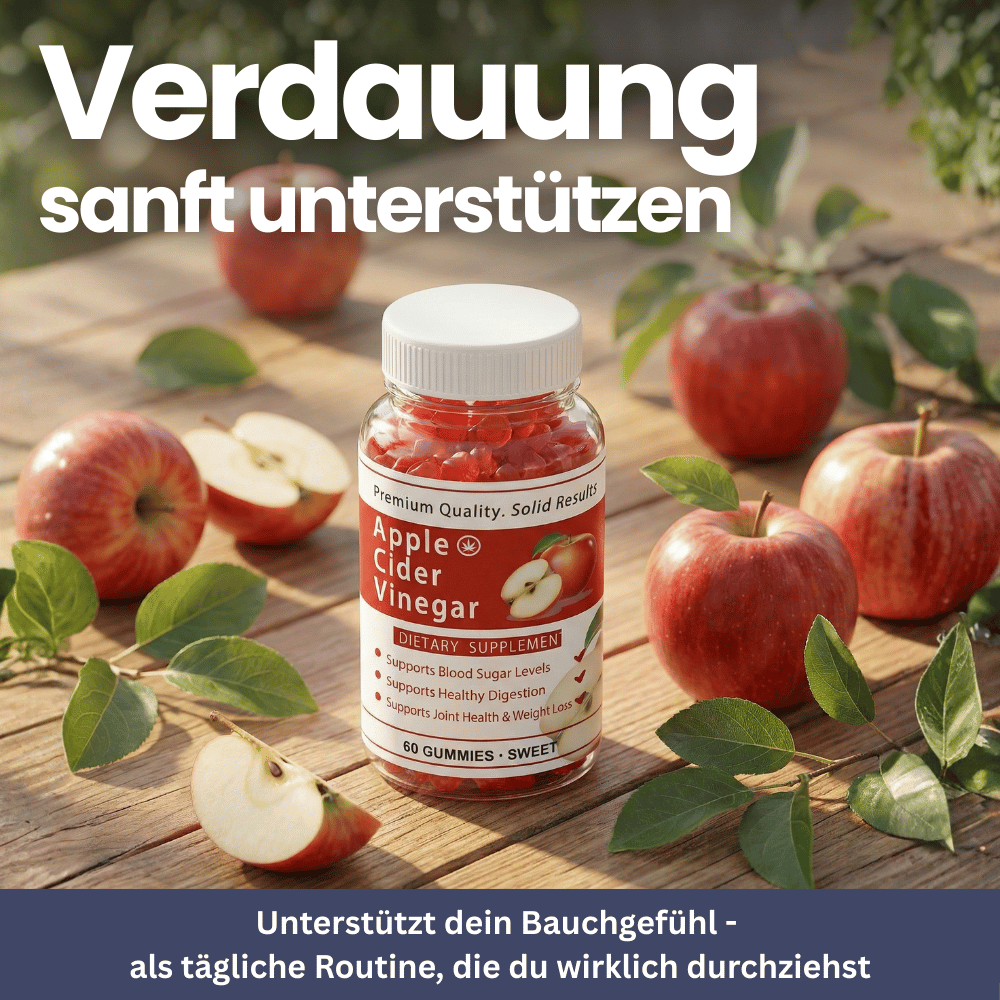 Apfelessig Gummies - Unterstützung von Verdauung & Gewichtskontrolle