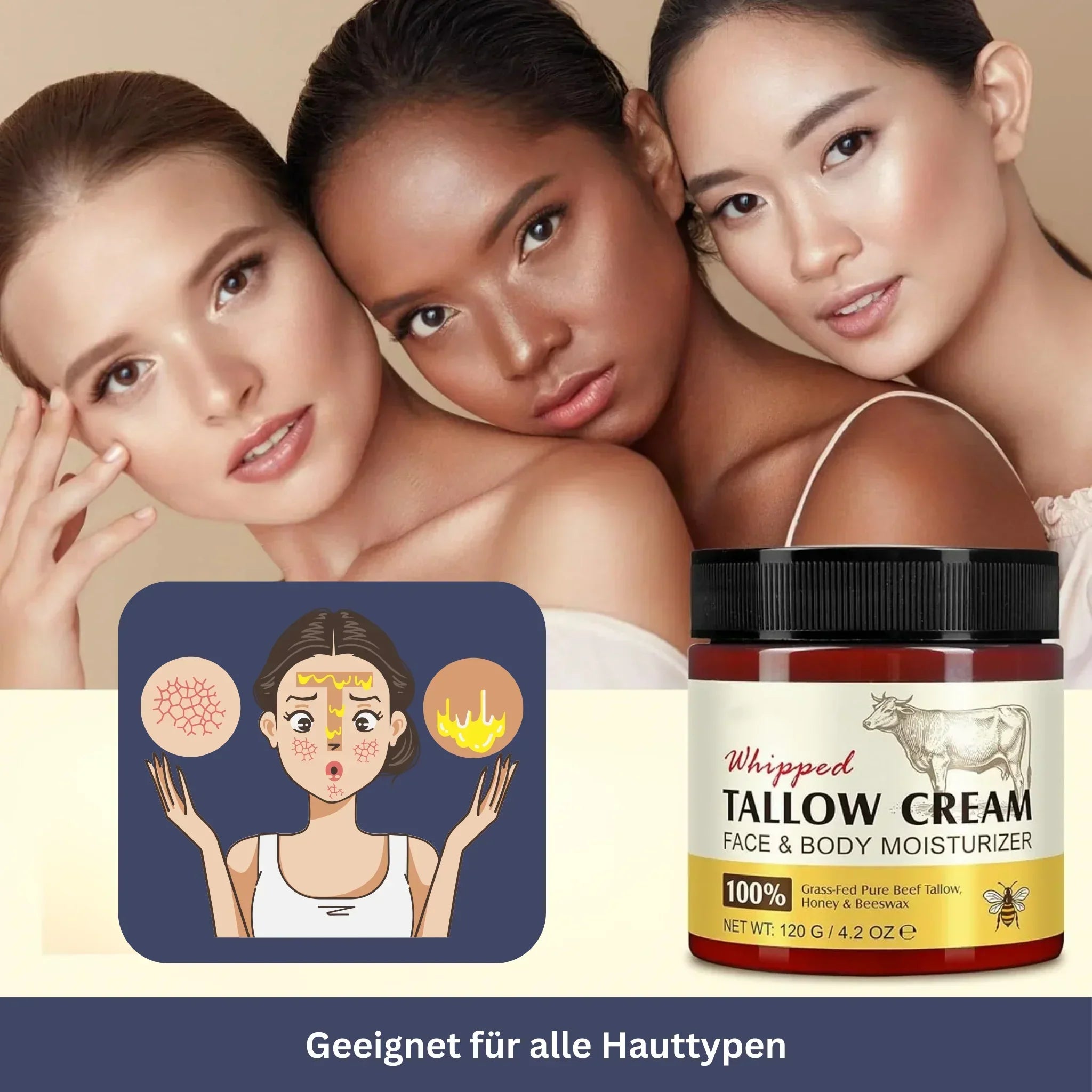 Rundvetcrème – Voor Huid & Gezicht
