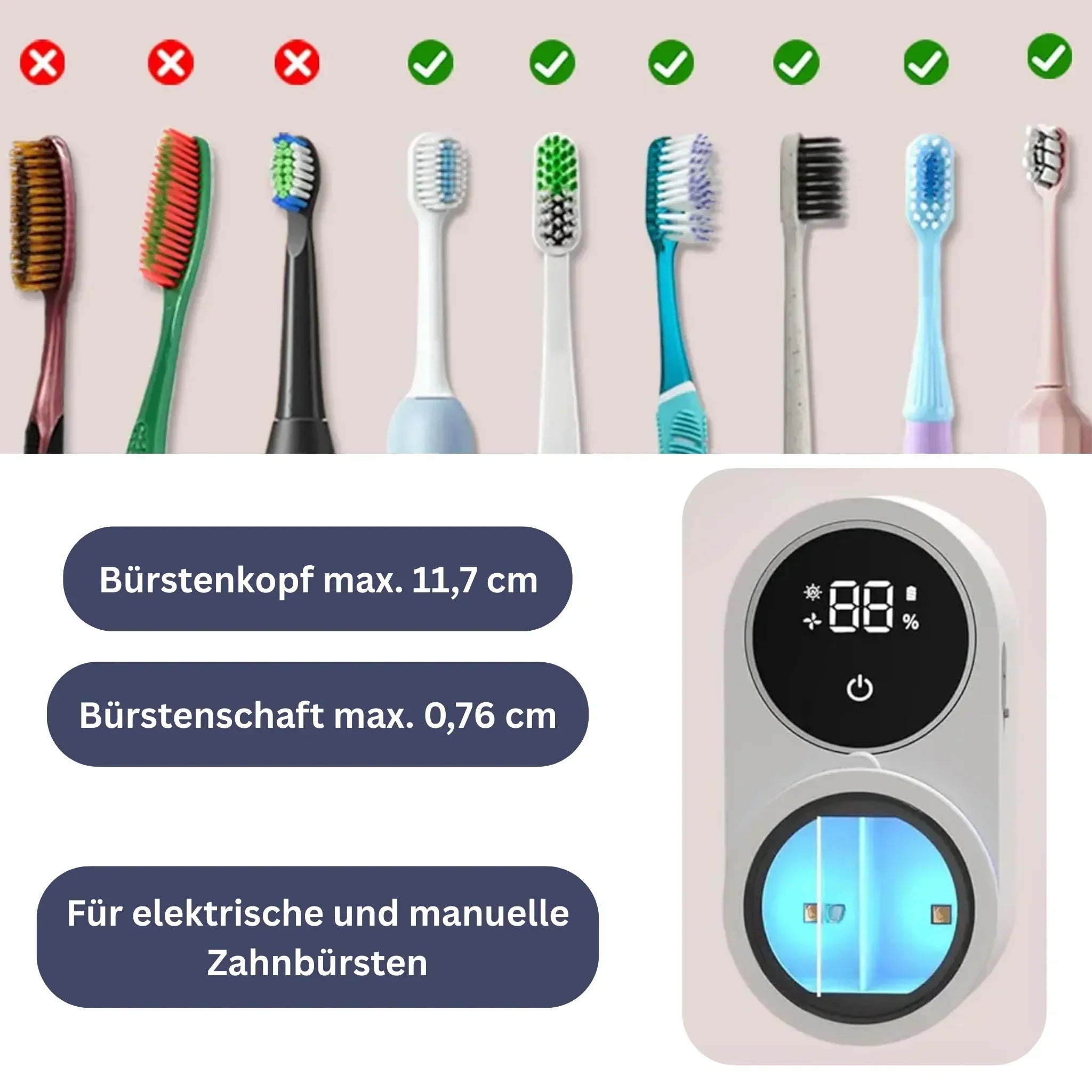 Slimme Tandenborstelhouder met Reinigingsfunctie