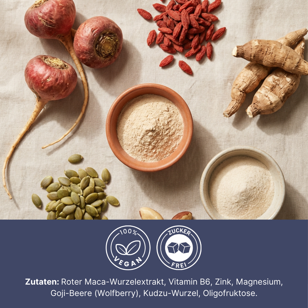 Maca-tabletten met vitamine B6