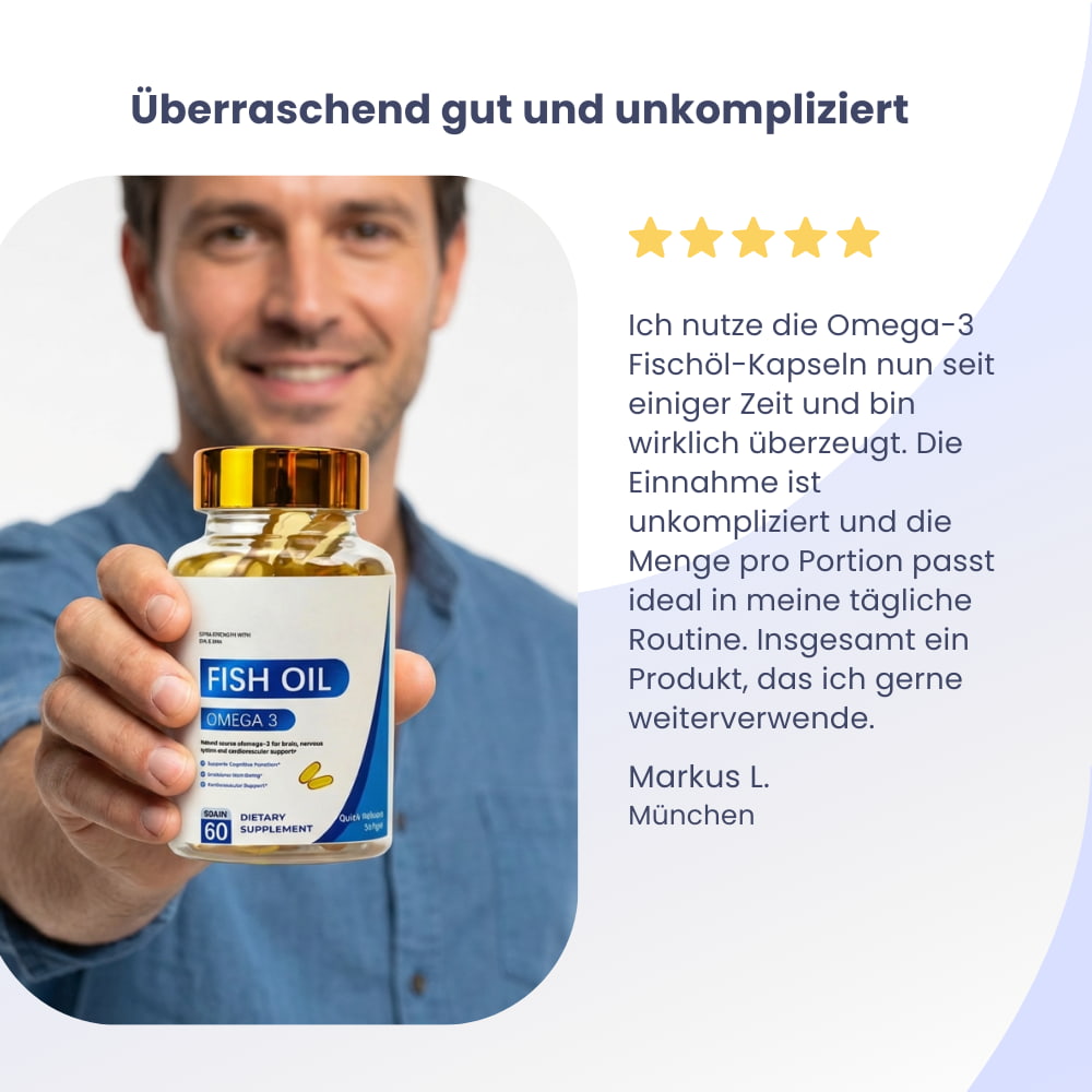 Omega-3 Fischöl Softgel-Kapseln