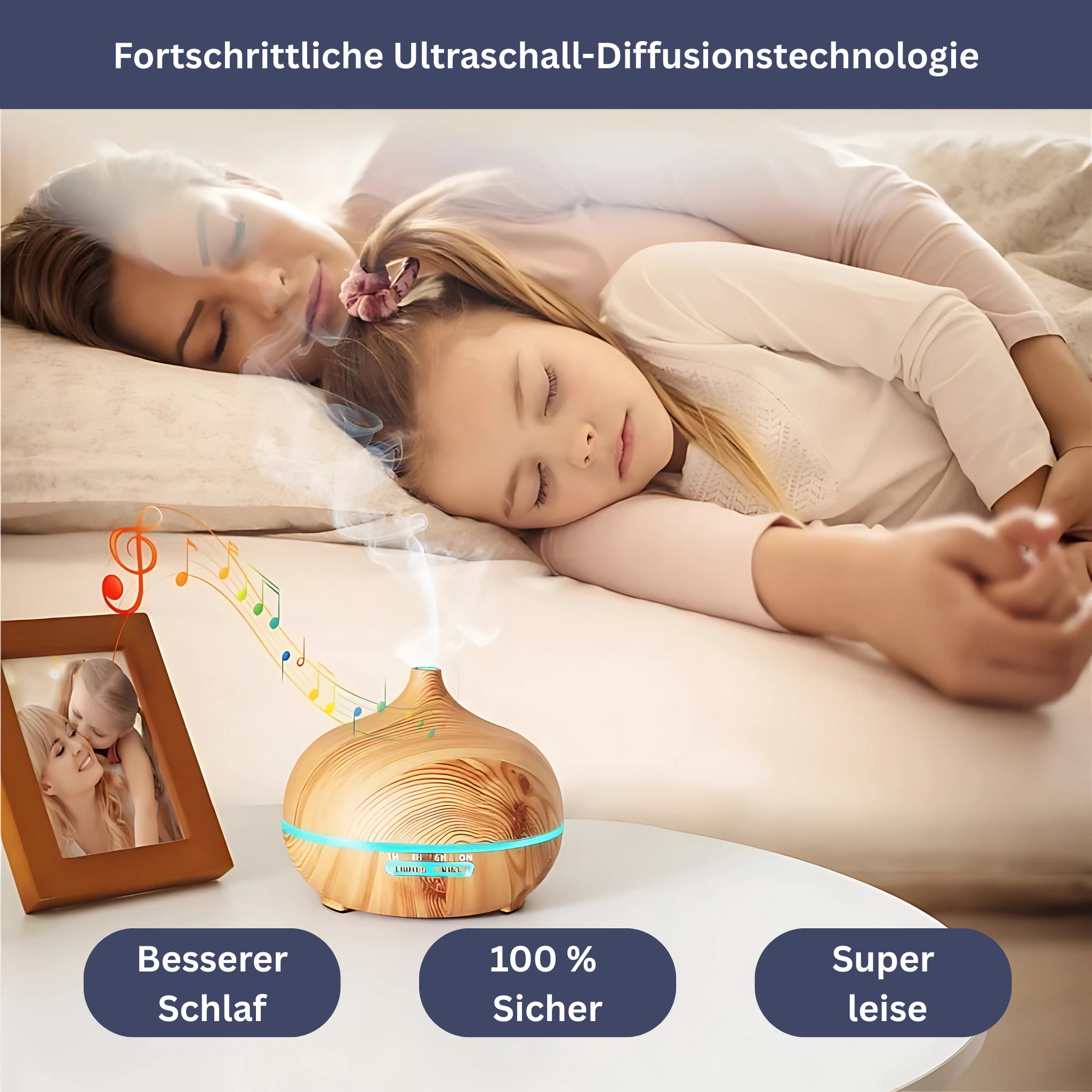 Ultraschall Luftbefeuchter mit Fernbedienung