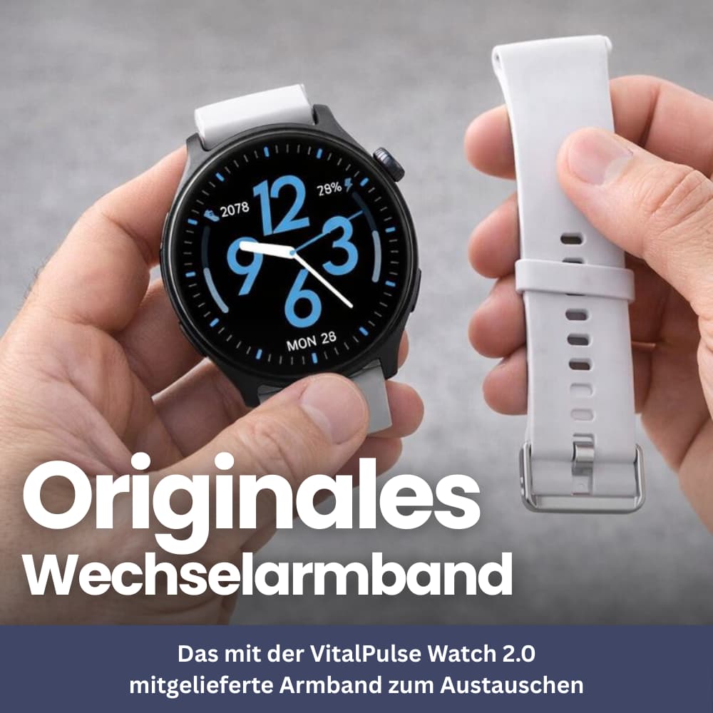 VitalPulse Watch 2.0 – Verwisselbare Horlogeband
