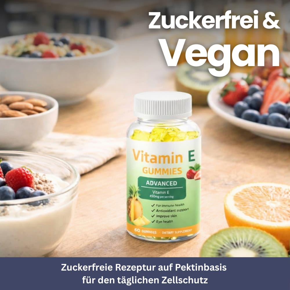 Vitamine E Gummies – Huidverzorging & celbescherming
